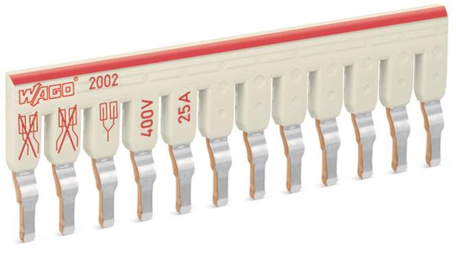WAGO 2002-482 Schachtelbrücker, 12-fach,isoliert, lichtgrau Industriematerial Verbindungstechnik