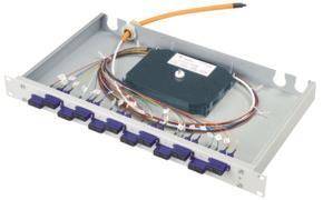 TG 19 LWL-Rangierverteiler H02030D9590 Basis Eco 6XLC-D + 12XPIGT. 9/125 OS 2 Install.Baumaterial