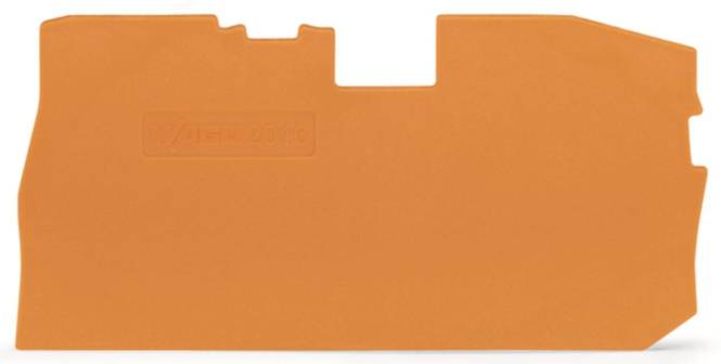 WAGO 2016-7192 Abschluss-und Zwischenplatte,1 mm dick,orange Industriematerial Verbindungstechnik