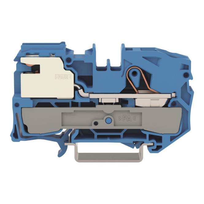 WAGO 2016-7114 1-Leiter-N-Trennklemme,16 mm²,Push-in CAGE CLAMP,blau Industriematerial