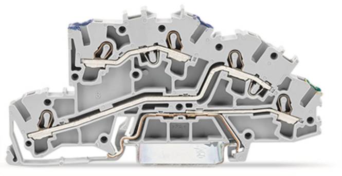 WAGO 2003-7646 Installationsetagen- klemme,N/L/PE,Push-in CAGE CLAMP,grau Industriematerial