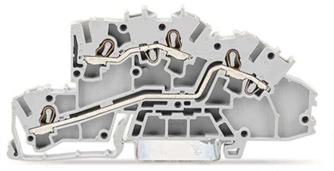 WAGO 2003-7642 Installationsetagen- klemme,L/L,Push-in CAGE CLAMP,grau Industriematerial