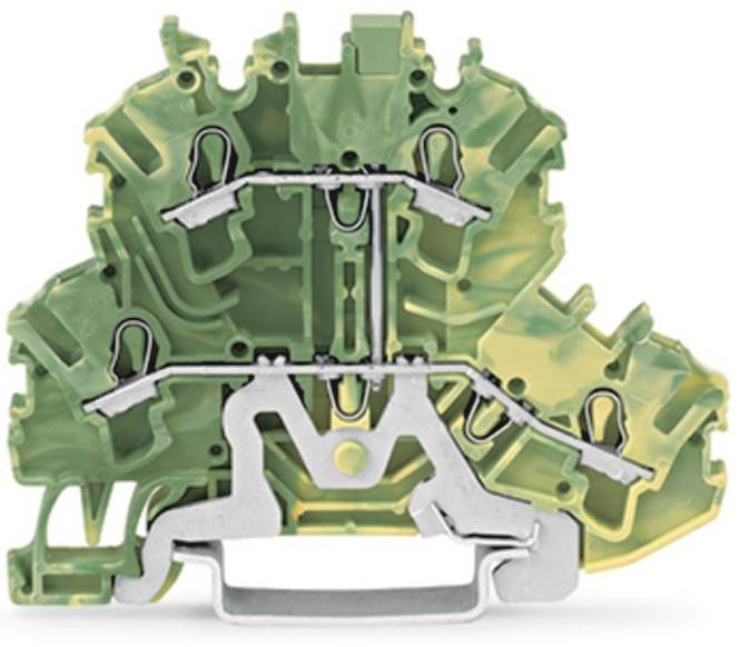 WAGO 2002-2207 Doppelstockklemme, 4-Leiter-Schutzleiter-klemme,2,5 mm² Industriematerial