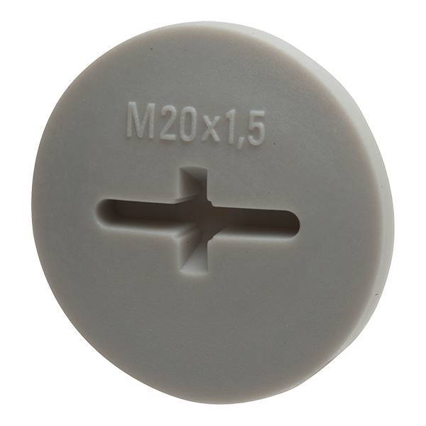 WISKA Verschlussschrauben, EVSG 20 metrisch 20 RAL 7035 lgr. 10060626 Industriematerial