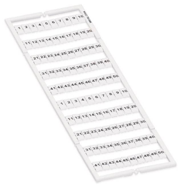 WAGO 793-5566 WMB-Beschriftungskarte, als Karte, bedruckt,weiß Industriematerial Verbindungstechnik