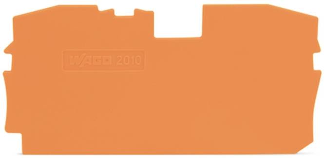 WAGO 2010-1292 Abschluss-und Zwischenplatte,1 mm dick,orange Industriematerial Verbindungstechnik