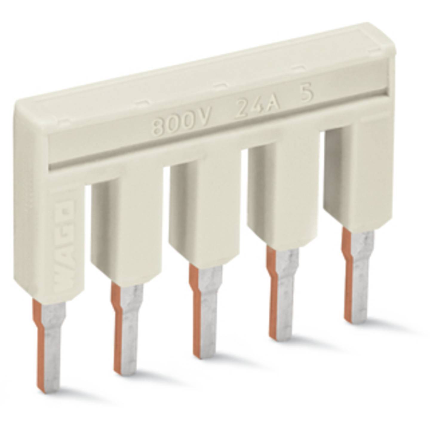 WAGO 2002-405 Brücker,5-fach,isoliert,lichtgrau Industriematerial Verbindungstechnik Reihenklemmen