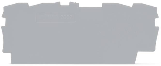 WAGO 2002-1491 Abschluss-und Zwischenplatte,0,8 mm dick,grau Industriematerial Verbindungstechnik