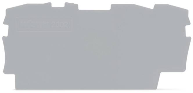 WAGO 2002-1391 Abschluss-und Zwischenplatte,0,8 mm dick,grau Industriematerial Verbindungstechnik