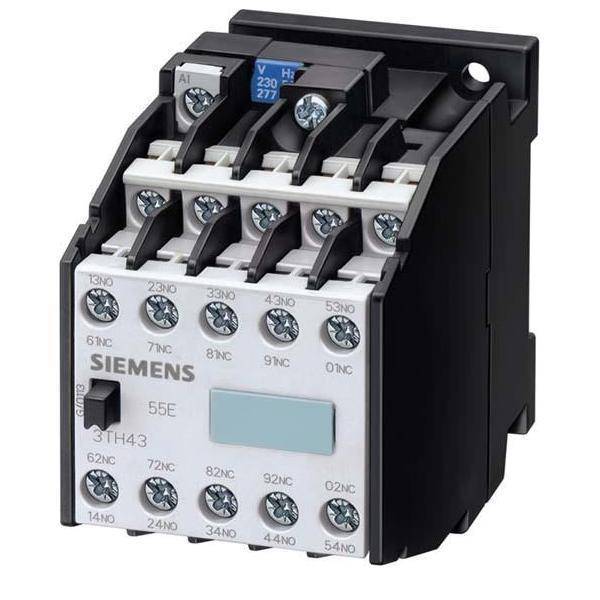 Siemens 3TH42440AP0 Hilfsschütz 44E 4NO+4NC AC-Bet. 230/220VAC 50Hz 276/264V Industriematerial