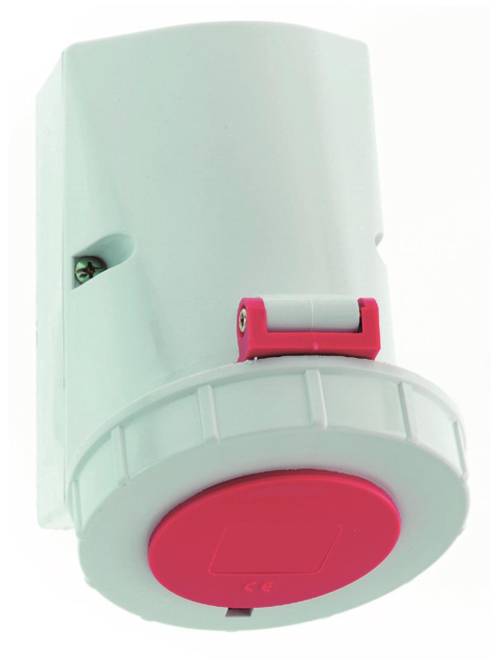 BALS Wandsteckdose 32A 5p 400V 6h 1155 IP67 Gehäusegröße 126x83 Industriematerial Steckverbinder