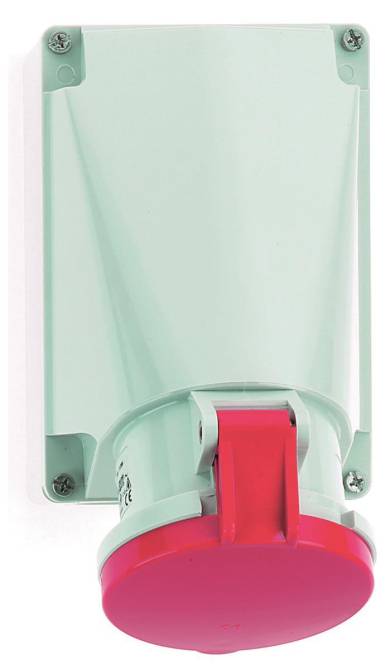 BALS CEE Wandsteckdose 5x63A 400V 1124 IP44 6H mit Rahmenklemme Industriematerial Verbindungstechnik