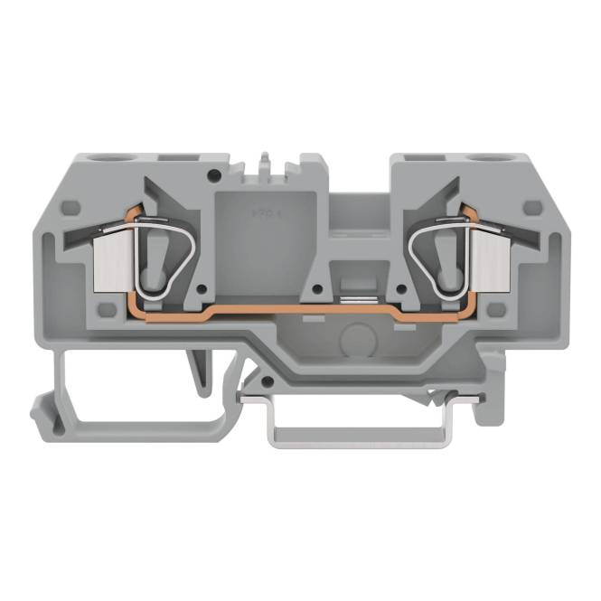 WAGO 282-901 2-Leiter-Durchgangsklemme,6 mm²,mittige Beschriftung,grau Industriematerial