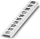 Phoenix ZBF 5,LGS:FORTL.ZAHLEN 11-20 0808671:0011 Zackband flach Industriematerial Reihenklemmen