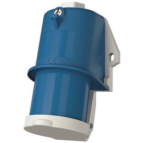 Mennekes 16A3P 6H230V Wandstecker TA 847 IP44 mit Klppdeckel Industriematerial Verbindungstechnik