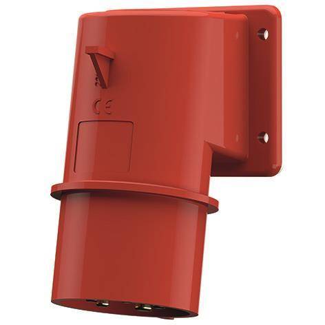 Mennekes 32A5P 6H400V Aufbaustecker 330 IP44 Phasenwender ohne Klappdeckel Industriematerial