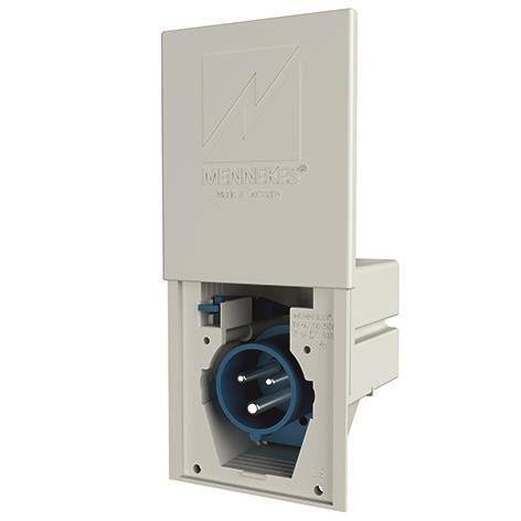 Mennekes 16A3P 6H230V Cara-Contact 8001 IP44 Einspeisestecker Industriematerial Verbindungstechnik