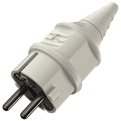 Mennekes 16A2P+E 230V 10749 SCHUKO-STECKER grau Industriematerial Verbindungstechnik Steckverbinder