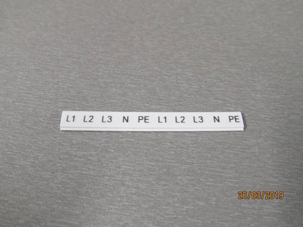 Phoenix 0809528 ZBF 5,LGS:L1-N,PE Zackband flach Industriematerial Verbindungstechnik Reihenklemmen