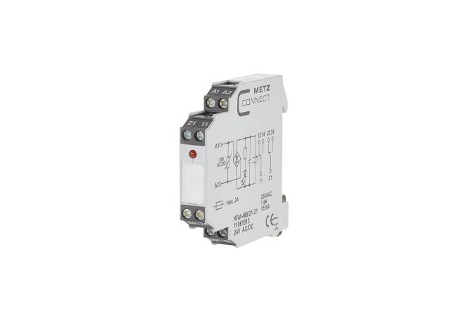 Metz Koppel- KRA-M8/21-21 24VAC/DC 2WE Baustein 24 V AC-DC Industriematerial Ind-Schaltgeraete