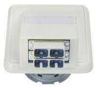 TG LWL-Anschlussd.OAD/S H02051C0514 kompl.m.2xSC-D Abdeckr.alpinweiss Install.Baumaterial