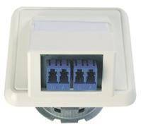 TG LWL-Anschlussdose OAD/S H02051C0534 m.2xLC-DUPl.alpinweiss Install.Baumaterial Netzw.Telekomm