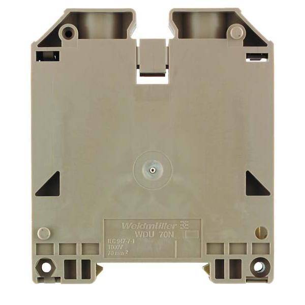 WEI Durchgangs-Reihenklemme WDU70N/35 70qmm beige Wemid 9512190000 Industriematerial Reihenklemmen
