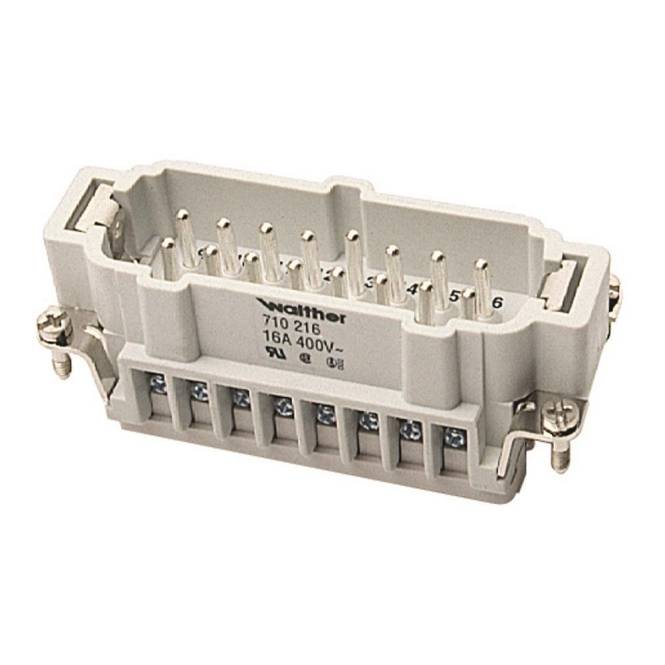 Walther Stifteinsatz B16 710216 0,5-2,5qmm, 20-14AWG Industriematerial Verbindungstechnik