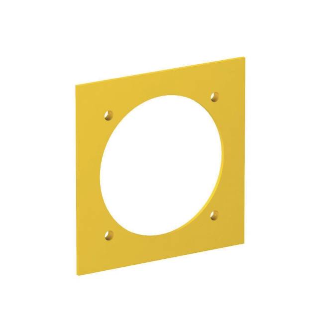 OBO VH-P3 Abdeckplatte 1x CEE 95x95mm PA rapsgelb RAL1021 6109838 Install.Baumaterial