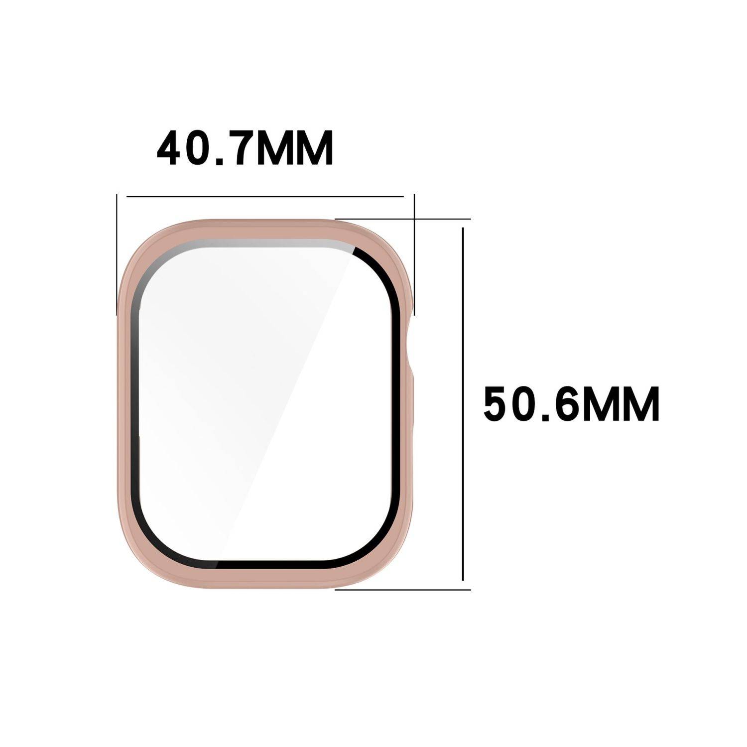 Für Huawei Watch D2 Kunststoff PC Smart Hülle + Tempered H9 Hart Glas Schwarz