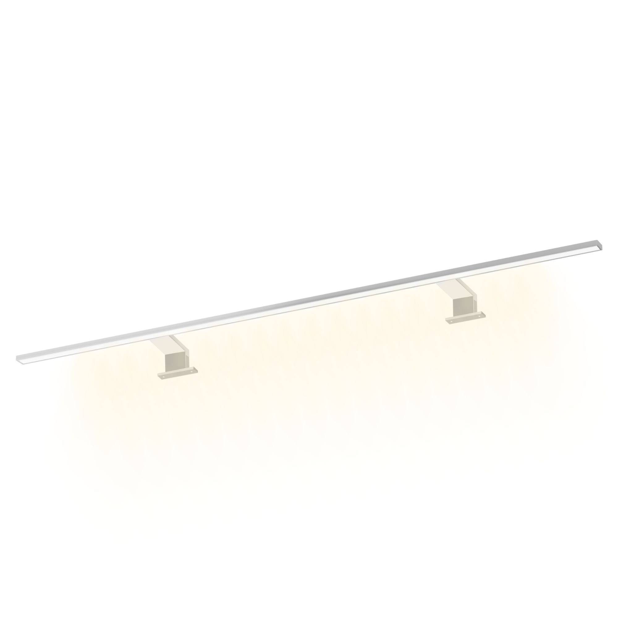 kalb | 120cm Spiegelleuchte Spectraline LED Badezimmerleuchte IP44, 18W, feuchtraumgeeignet, 230V anschlussfertig, 3-in-1 Montageoption, für