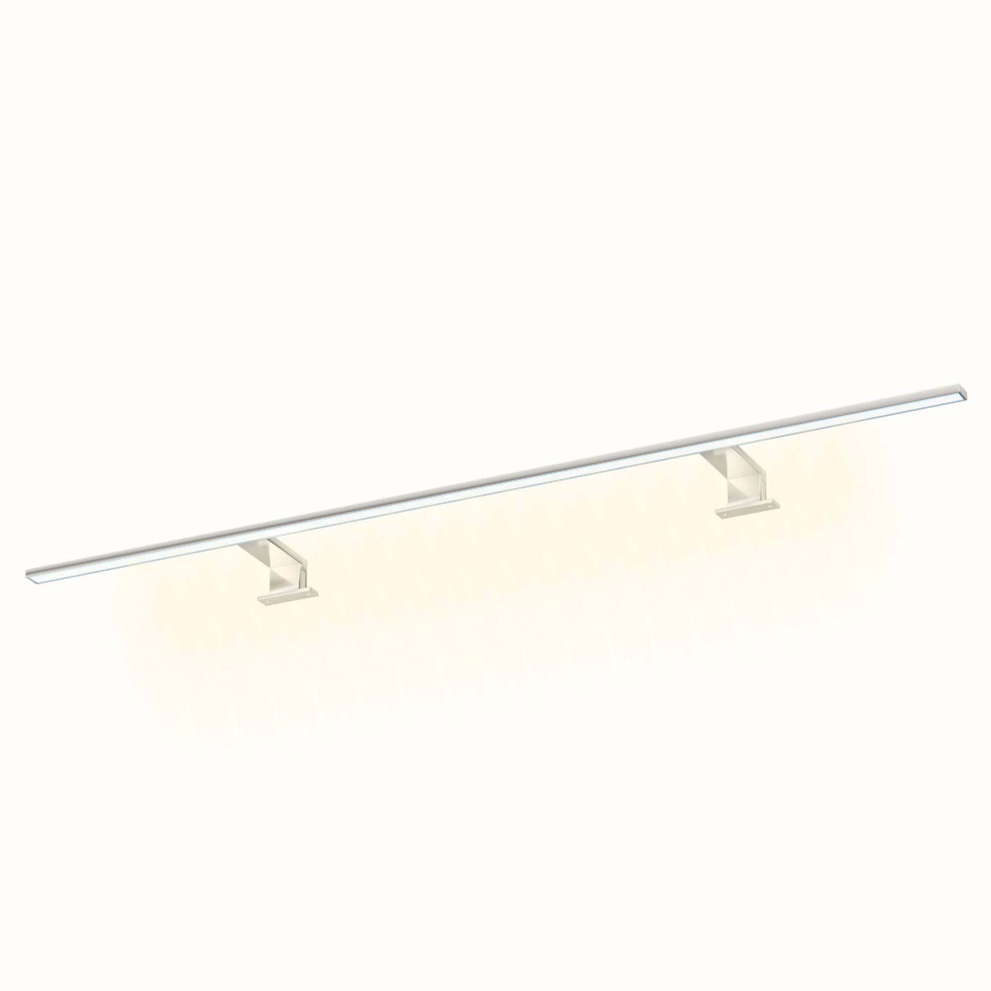 kalb | 120cm Spiegelleuchte Spectraline LED Badezimmerleuchte IP44, 18W, feuchtraumgeeignet, 230V anschlussfertig, 3-in-1 Montageoption, für