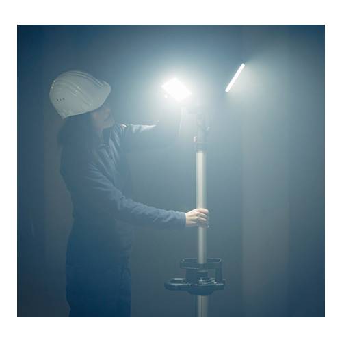 BRENNENSTUHL professionalLINE - Stativ LED Baustrahler Dreikopf 13050 T (100W | Bluetooth | 13.500lm | inkl. Kabel)