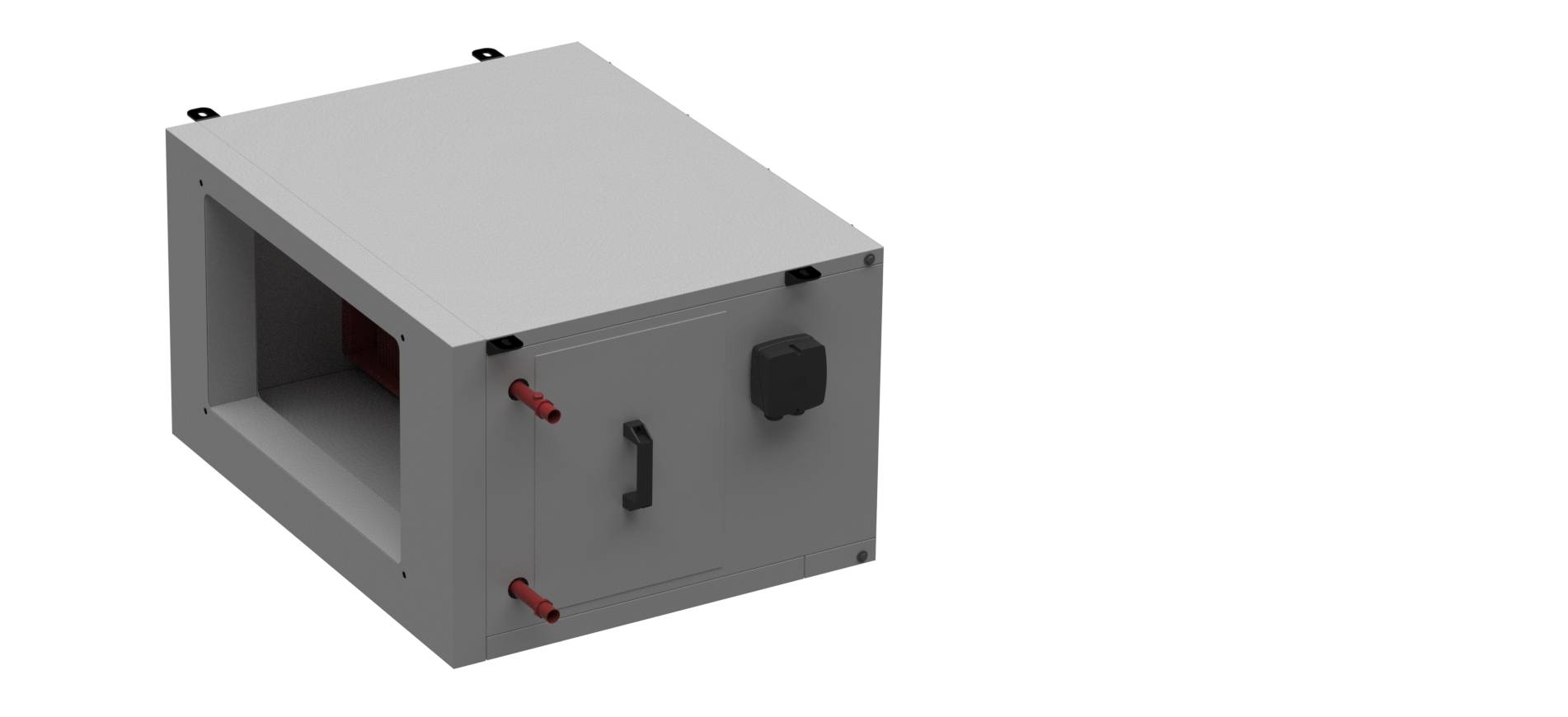 S&amp;P SL-DC 2000 2 R - PWW-Heizregister, Modul extern, rechts - 5800039100