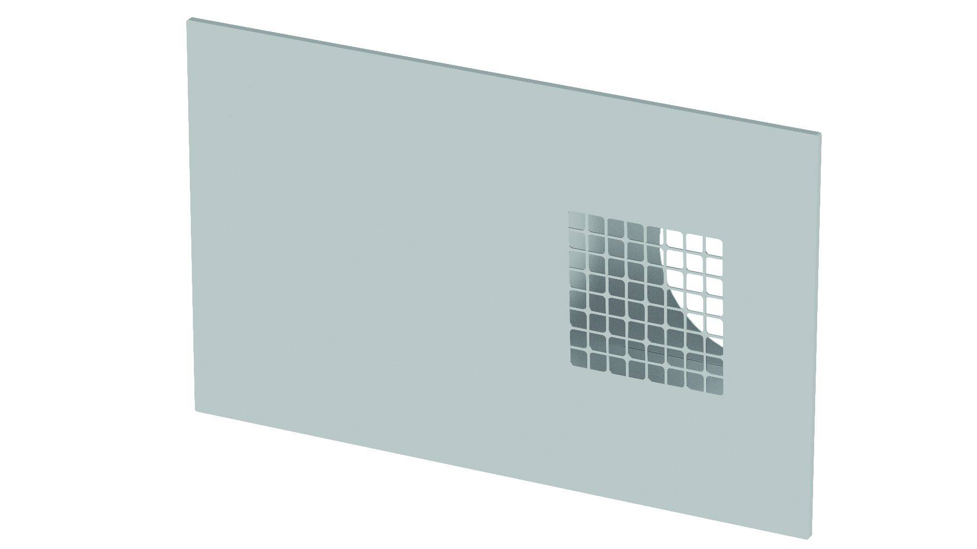 Kombi-Außenwandgitter ComfoEdge Dupla DN160, Außenluft links, Edelstahloptik von Zehnder - 990430576