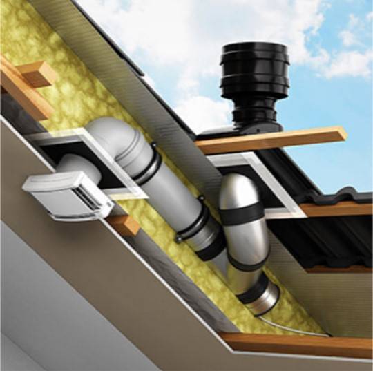 ALD-Set feuchtegeführt für das Steildach KDHRVA 03 naturrot von Aereco - 110135