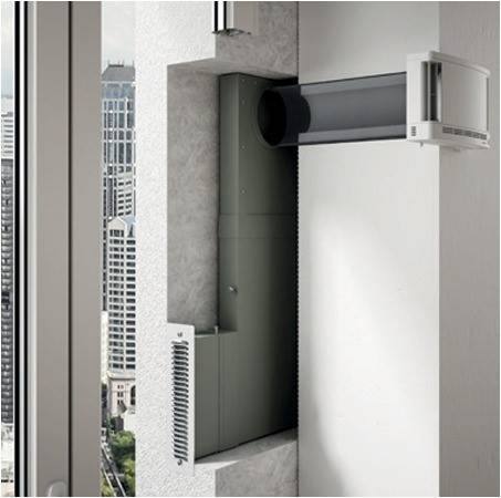 ALD-Set feuchtegeführt für die Wand / La KWHRVA 03 Alu-P L-Form von Aereco - 110106