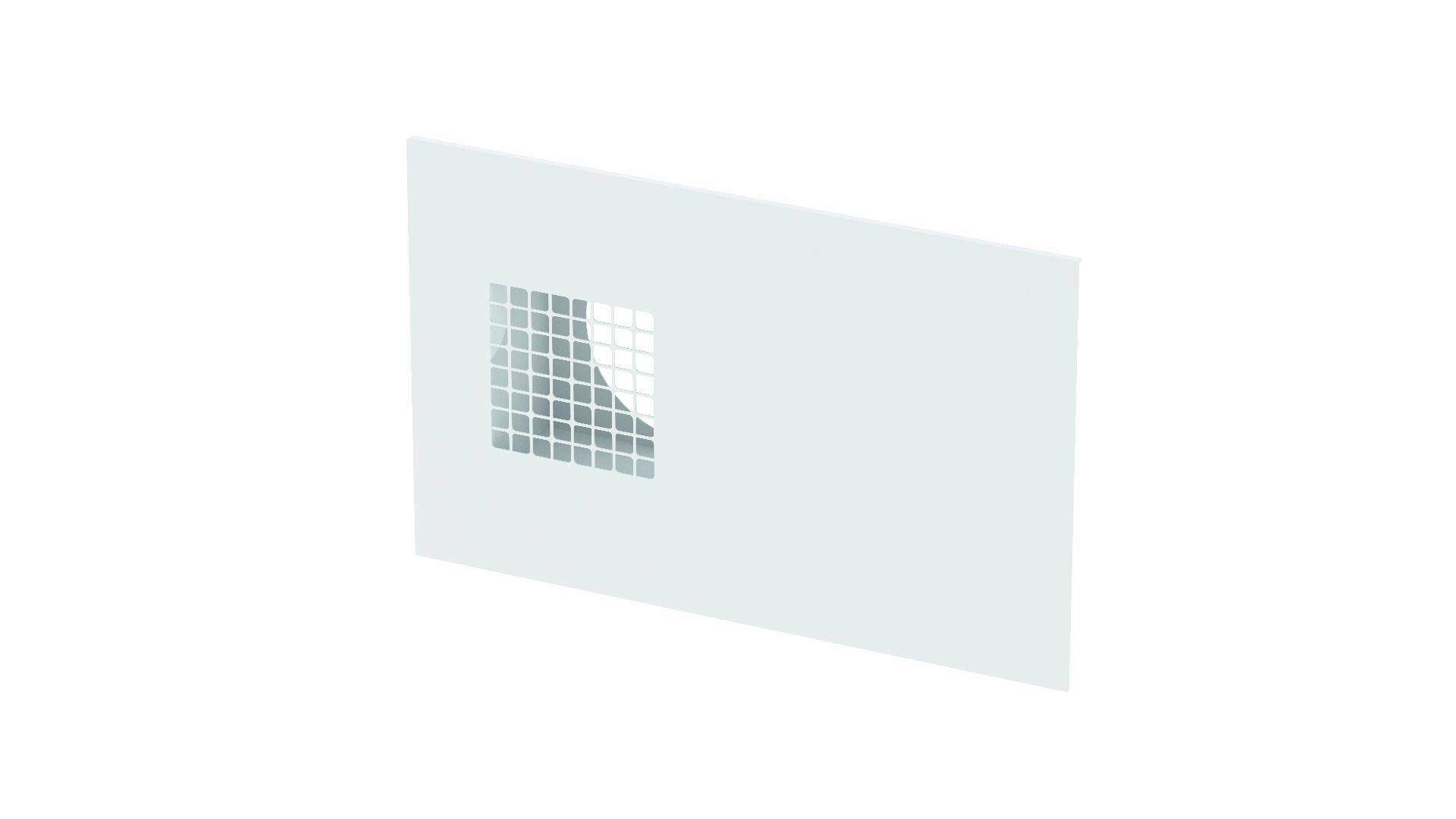 Kombi-Außenwandgitter ComfoEdge Dupla DN125, Außenluft rechts, weiß, RAL 9016 von Zehnder - 990430571