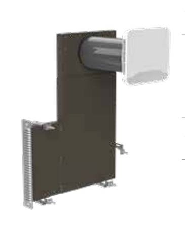 ALD-Set feuchtegeführt für die Wand / La ZUWAH Alu-P Slim L-Form von Aereco - 110163