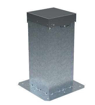 Wetterf. Anschlussbox Ovalrohr 350x100 m VSA.ABXW.O.H460 von Aereco - 410342