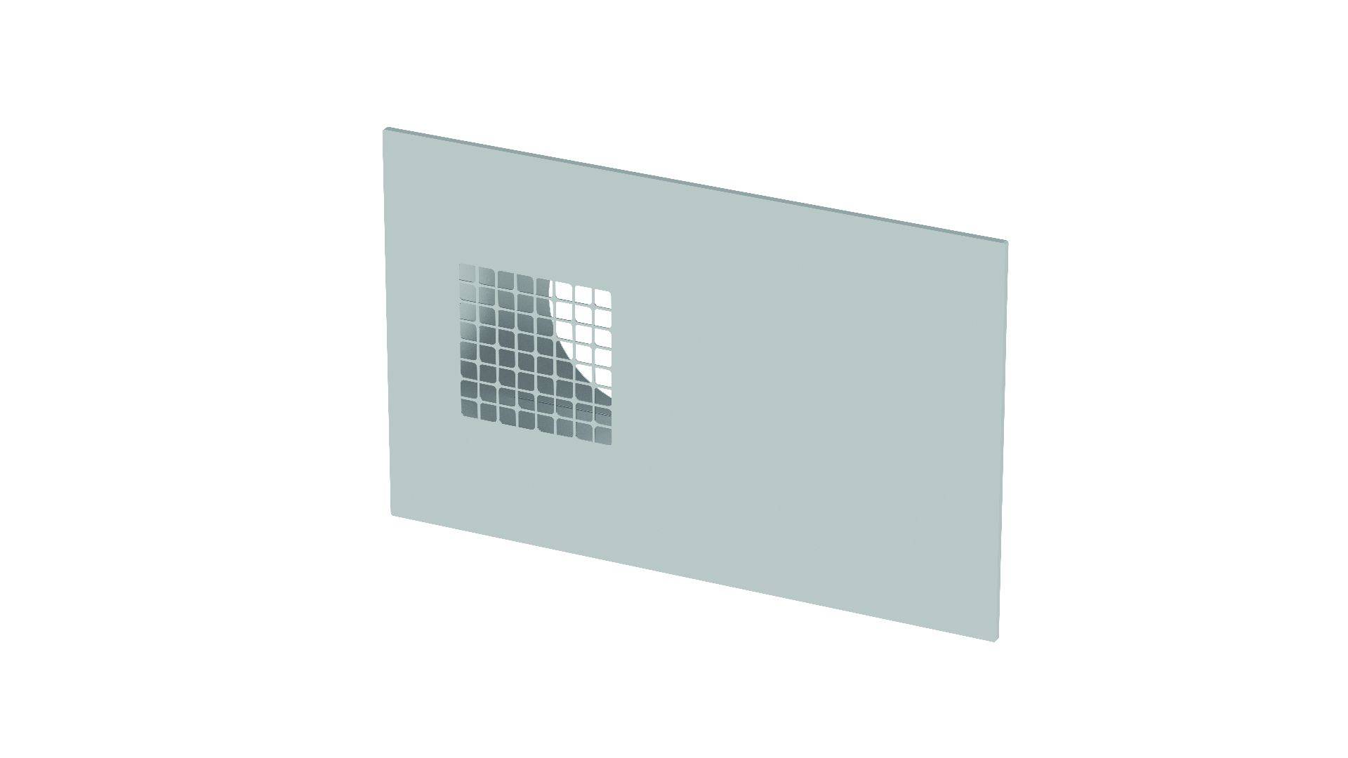 Kombi-Außenwandgitter ComfoEdge Dupla DN125, Außenluft rechts, Edelstahloptik von Zehnder - 990430573