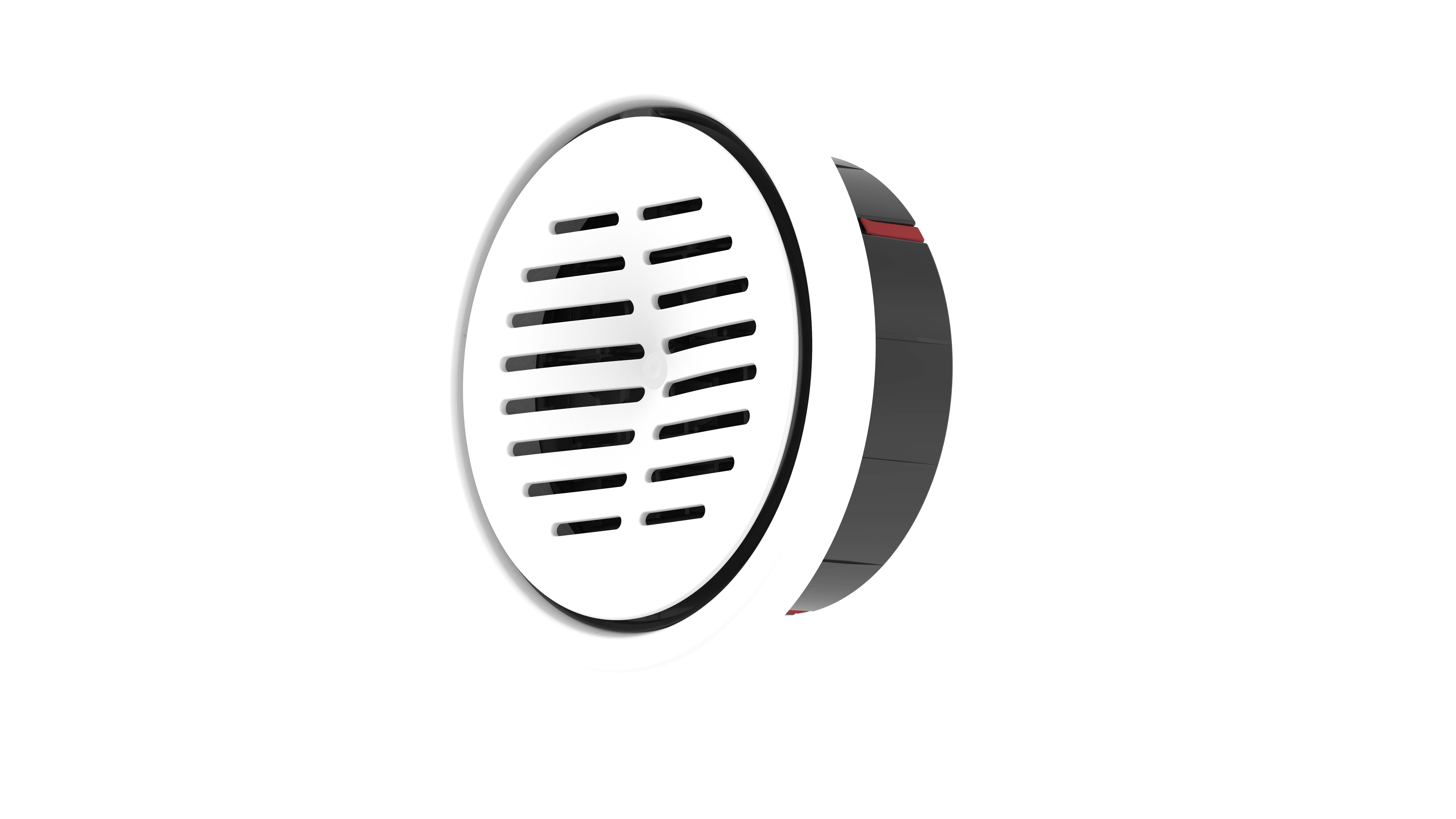 Zuluftauslass beheizt ComfoGrid Therm DN125, Wand, D=166 mm, 230 V, weiß von Zehnder - 990430869