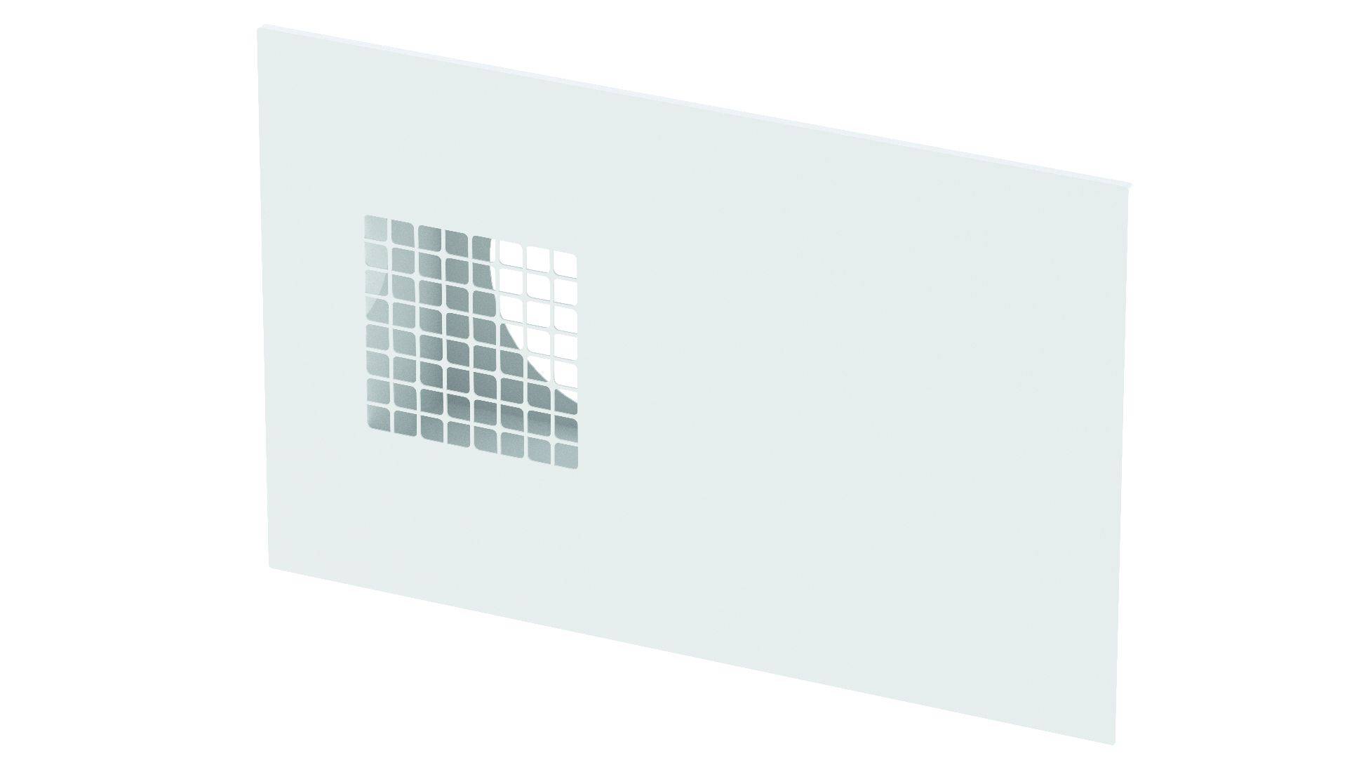 Kombi-Außenwandgitter ComfoEdge Dupla DN160, Außenluft rechts, weiß, RAL 9016 von Zehnder - 990430575
