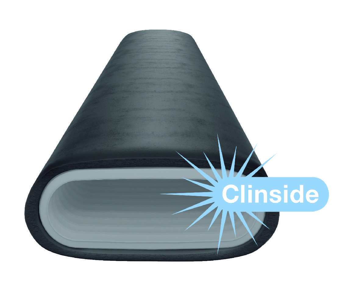 Lüftungsrohr ComfoTube Therm flat 51 da: 69 x 156 mm, 10 m, schw, gedämmt von Zehnder - 990328032