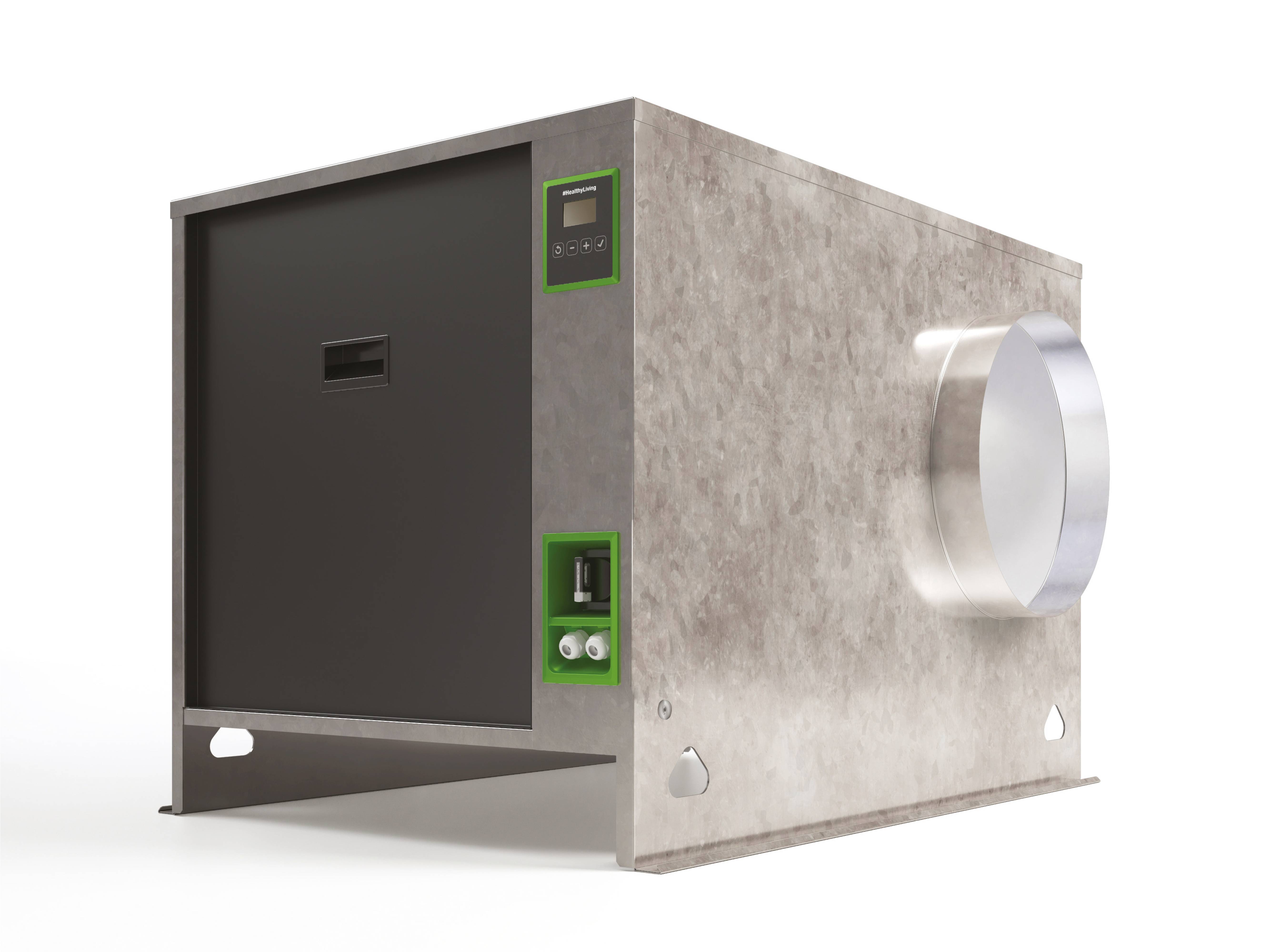 Lüftungsgeräteset 2 Stutzen seitlich DN EasyVEC C4 Ultimate micro-watt+ 2.000 von Aereco - 160333