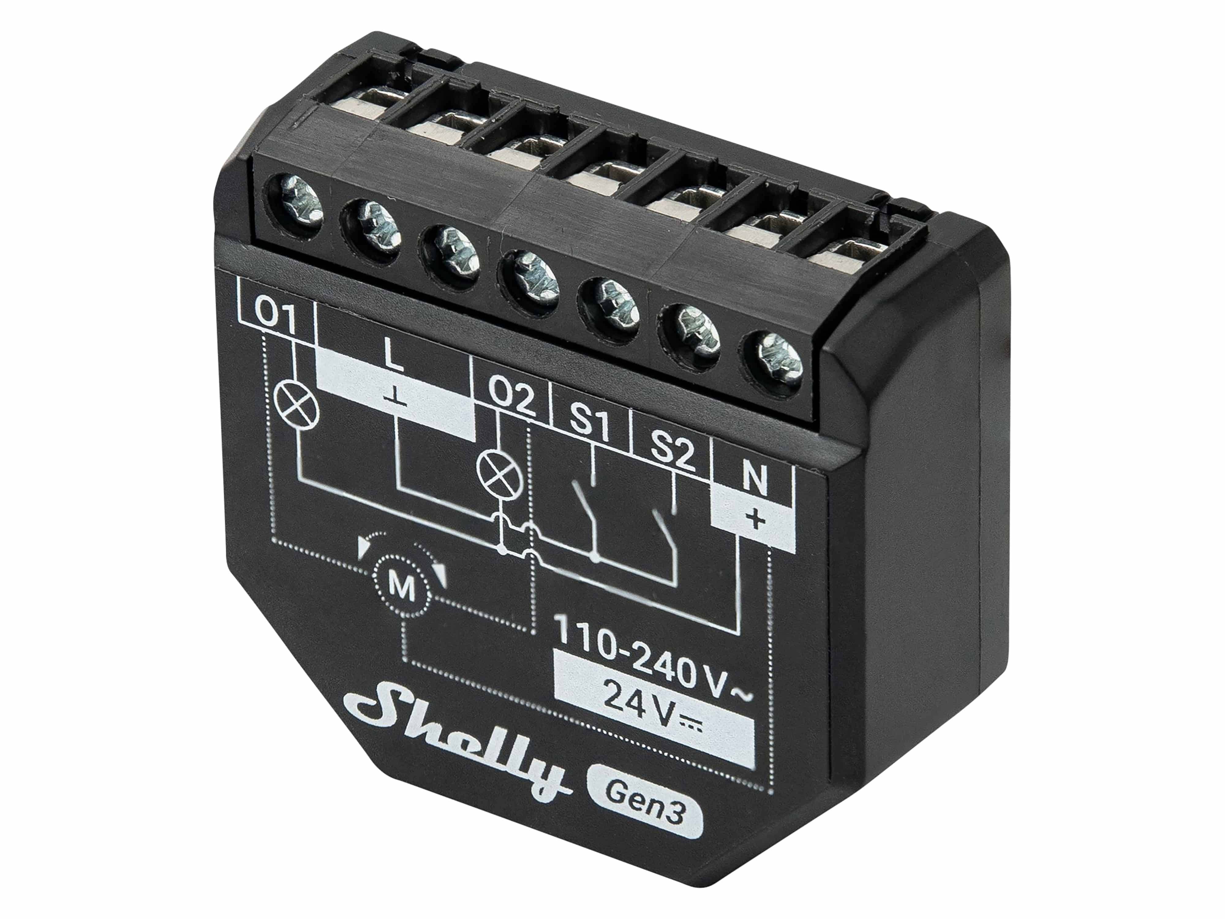 SHELLY WLAN-Schaltaktor 2PM Gen3, 2 Kanal, Bluetooth, 2 Stk