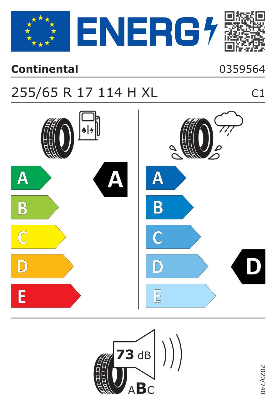 Continental ContiCrossContact LX 2 ( 255/65 R17 114H XL EVc, mit Felgenrippe )
