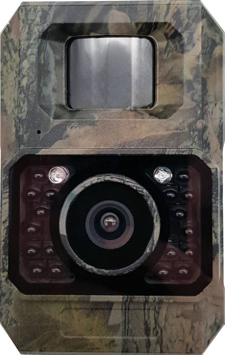 Berger + Schröter | Mini 48 MP Wildkamera mit Solarpanel, WiFi & Bluetooth, 18 Black-LEDs (940 nm), für Foto- und Videoaufnahmen in 1080p, App-Steue