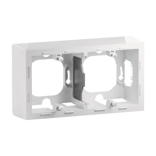 Legrand 765199 SEANO APgehäuse 2-fach in der Farbausführung Ultraweiß Install.Baumaterial