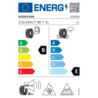 Goodyear UltraGrip Ice 3 ( 215/55 R17 98T XL EVR, Nordic compound ) Goodyear UltraGrip Ice 3 ( 215/55 R17 98T XL EVR, Nordic compound )